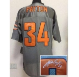 nike nfl jerseys chicago bears #34 payton grey[Elite shadow signature]