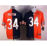 nike nfl jerseys chicago bears #34 payton orange-blue[Elite split]