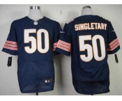 nike nfl jerseys chicago bears #50 singletary blue[Elite]