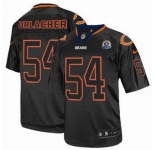 nike nfl jerseys chicago bears #54 urlacher black[Elite lights out 50th Patch]