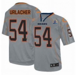 nike nfl jerseys chicago bears #54 urlacher grey[Elite lights out 50th Patch]