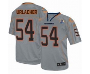 nike nfl jerseys chicago bears #54 urlacher grey[Elite lights out 50th Patch]