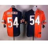 nike nfl jerseys chicago bears #54 urlacher orange-blue[Elite split]