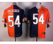 nike nfl jerseys chicago bears #54 urlacher orange-blue[Elite split]