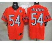 nike nfl jerseys chicago bears #54 urlacher orange[Elite 50th Patch]