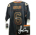 nike nfl jerseys chicago bears #6 cutler black[Elite lights out signature]