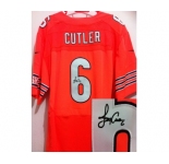 nike nfl jerseys chicago bears #6 cutler orange[Elite signature]