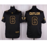 nike nfl jerseys chicago bears #6 jay cutler black gold collection[Elite]