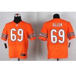nike nfl jerseys chicago bears #69 allen orange[Elite]