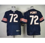 nike nfl jerseys chicago bears #72 perry blue[Elite]