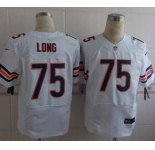 nike nfl jerseys chicago bears #75 long white[Elite]