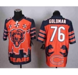 nike nfl jerseys chicago bears #76 goldman noble fashion[2015 Elite]