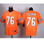 nike nfl jerseys chicago bears #76 goldman orange[Elite]