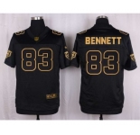 nike nfl jerseys chicago bears #83 bennett black gold collection[Elite]