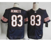 nike nfl jerseys chicago bears #83 bennett blue[Elite]