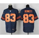 nike nfl jerseys chicago bears #83 bennett blue[Elite][number orange]
