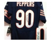 nike nfl jerseys chicago bears #90 julius peppers blue[ Elite signature]