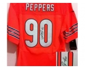 nike nfl jerseys chicago bears #90 julius peppers orange[ Elite signature]