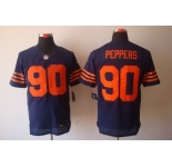 nike nfl jerseys chicago bears #90 peppers blue[Elite orange number]