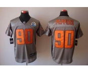 nike nfl jerseys chicago bears #90 peppers grey[Elite shadow 50th Patch]
