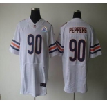 nike nfl jerseys chicago bears #90 peppers white[Elite 50th Patch]