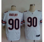nike nfl jerseys chicago bears #90 ratliff white[Elite][ratliff]