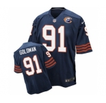 nike nfl jerseys chicago bears #91 Eddie Goldman Throwback blue[Elite]