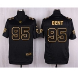nike nfl jerseys chicago bears #95 dent black gold collection[Elite]