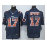 2015 new nike chicago bears #17 jeffery navy blue strobe jerseys[limited]