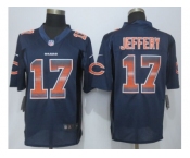 2015 new nike chicago bears #17 jeffery navy blue strobe jerseys[limited]