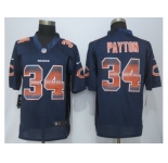 2015 new nike chicago bears #34 payton navy blue strobe jerseys[limited]