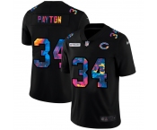 Chicago Bears #34 Walter Payton Men's Nike Multi-Color Black 2020 NFL Crucial Catch Vapor Untouchable Limited Jersey