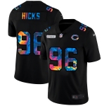 Chicago Bears #96 Akiem Hicks Men's Nike Multi-Color Black 2020 NFL Crucial Catch Vapor Untouchable Limited Jersey