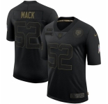 Men Chicago Bears #52 Khalil Mack Nike 2020 Salute To Service Limited Jersey Black