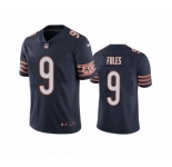 Men Nick #9 Foles Chicago Bears Navy Vapor Limited Jersey