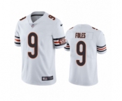 Men Nick #9 Foles Chicago Bears White Vapor Limited Jersey