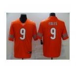 Men Nick #9 Foles Chicago Bears orange Vapor Limited Jersey
