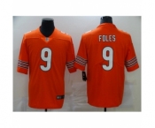 Men Nick #9 Foles Chicago Bears orange Vapor Limited Jersey