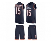 Men Nike Chicago Bears #15 Josh Bellamy Limited Navy Blue Tank Top Suit NFL Jersey