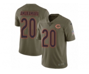 Men Nike Chicago Bears #20 Prince Amukamara Limited Olive 2017 Salute to Service NFL Jersey