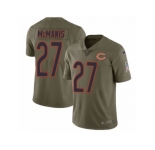 Men Nike Chicago Bears #27 Sherrick McManis Limited Olive 2017 Salute to Service NFL Jersey