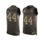 Men Nike Chicago Bears #44 Nick Kwiatkoski Limited Green Salute to Service Tank Top NFL Jersey