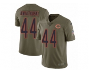 Men Nike Chicago Bears #44 Nick Kwiatkoski Limited Olive 2017 Salute to Service NFL Jersey