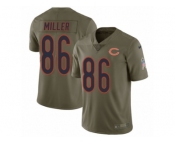 Men Nike Chicago Bears #86 Zach Miller Limited Olive 2017 Salute to Service NFL Jersey