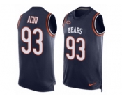 Men Nike Chicago Bears #93 Sam Acho Limited Navy Blue Player Name & Number Tank Top NFL Jersey