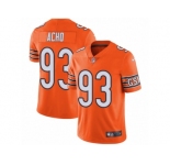Men Nike Chicago Bears #93 Sam Acho Limited Orange Rush Vapor Untouchable NFL Jersey