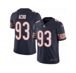 Men Nike Chicago Bears #93 Sam Acho Navy Blue Team Color Vapor Untouchable Limited Player NFL Jersey
