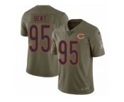 Men Nike Chicago Bears #95 Richard Dent Limited Olive 2017 Salute to Service NFL Jersey