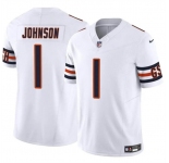 Men's Chicago Bears #1 Jaylon Johnson White 2024 F.U.S.E. Vapor Football Stitched Jersey