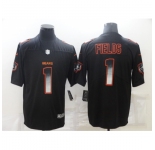 Men's Chicago Bears #1 Justin Fields Black Nike Draft First Round Pick Alternate Limited Jersey